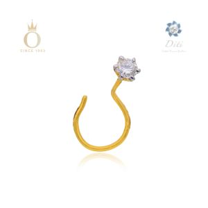 DITI DIA 1 STONE NOSEPIN-Yellow Gold-18