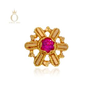 GOLD FLOWER NOSEPIN-Yellow Gold-18