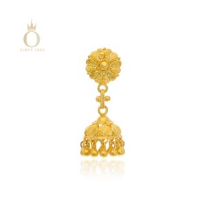 GOLD SINGLE STEP JHUMKA