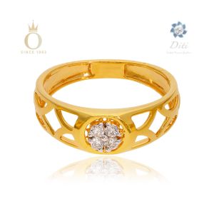 DITI DIAMOND 4 STONE GENTS BOX RING