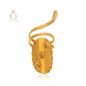 GOLD NAILPOLISH RING FOR WOMEN