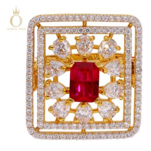 GOLD STONE SETTING LADIES RING