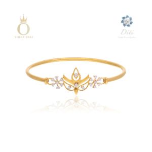 Sacred Trinayani Diamond Bangle