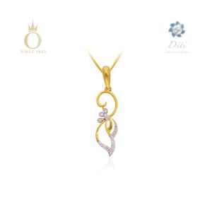 Floral Vines Diamond Pendant