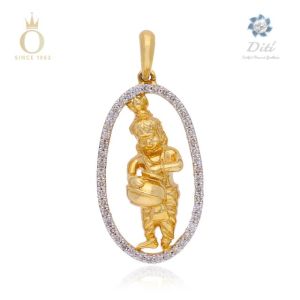 Divine Krishna Diamond Pendant