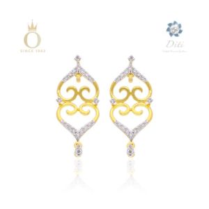 Reflection of Love Diamond Studs-Yellow Gold-18