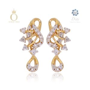 Fancy Appeal Diamond Studs-Yellow Gold-18