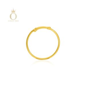 Minimalist Appeal Gold Baby Bangle-Yellow Gold-22