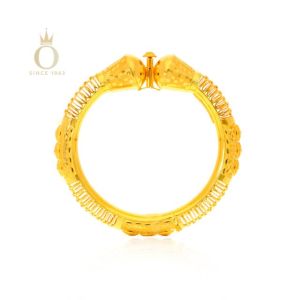 Royal Glow Gold Bangle-Yellow Gold-22