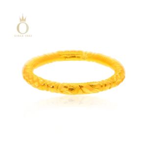 Traditional Delight Gold Bangle-Yellow Gold-22
