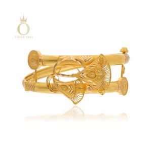 Petals Symphony Gold Bangle-Yellow Gold-22