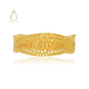 Traditional Allure Gold Chur Bangle-Yellow Gold-22