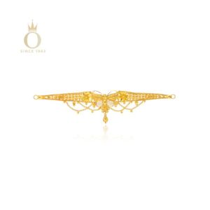 Butterfly Symphony Gold Choker Necklace-Yellow Gold-22