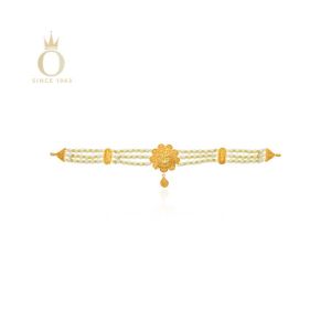 Floral Allegiance Gold Choker Necklace