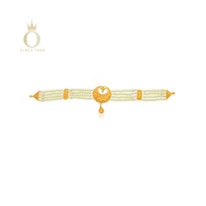 Chandbali Styled Gold Choker Necklace-Yellow Gold-22