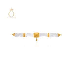 Charming Heritage Gold Choker Necklace-Yellow Gold-22