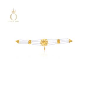 Adorable Bloom Gold Choker Necklace-Yellow Gold-22