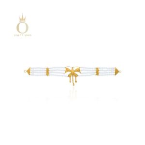 Subtle Wings Gold Choker Necklace