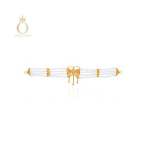 Liberal Woman Gold Choker Necklace-Yellow Gold-22