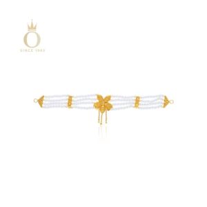 Delicate Blossom Gold Choker Necklace