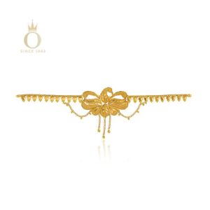 Golden Peacock Gold Choker Necklace-Yellow Gold-22