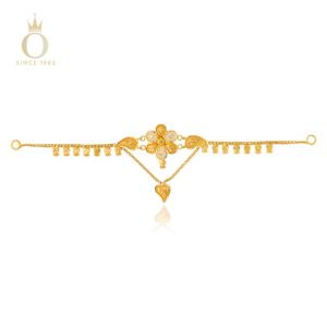 Whispering Art Gold Choker Necklace-Yellow Gold-22