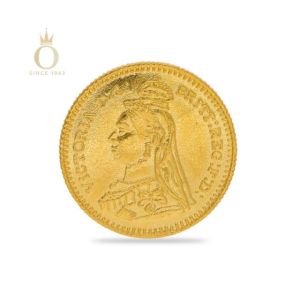 24k, 10.1g(995) Victoria With Flower Gold Coin-Yellow Gold-24