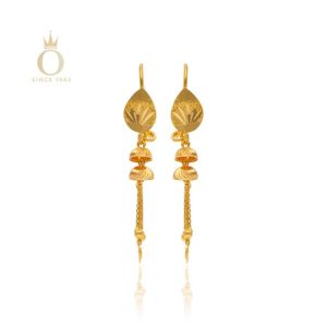 Festive Traditions Gold Hook Earrings-Yellow Gold-22