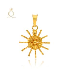 Vibrant Sun Gold Pendant