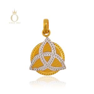 Overlaying Petals Gold Pendant-Yellow Gold-22