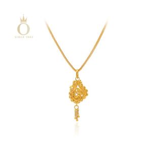 Cultural Glow Gold Pendant
