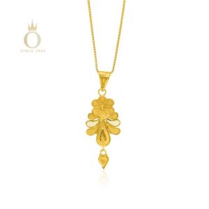 Solo Blossom Gold Pendant-Yellow Gold-22