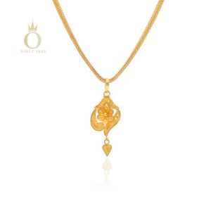 Secured Flower Gold Pendant