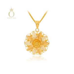 Daisy Dazzle Gold Pendant