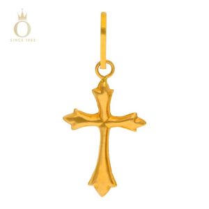 Blessed Cross Gold Pendant-Yellow Gold-22