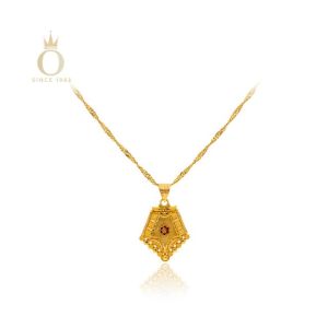 Modern Heritage Gold Pendant-Yellow Gold-22
