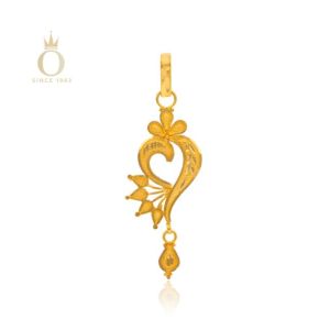 Modern Elegance Gold Pendant-Yellow Gold-22