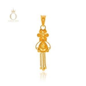 Fancy Bloom Gold Pendant-Yellow Gold-22