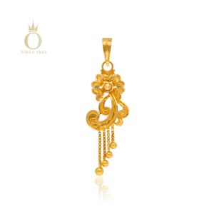 Flower of Elegance Gold Pendant