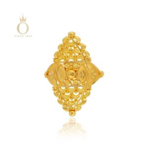 Traditional Perfection Gold Boat Ring-Yellow Gold-22