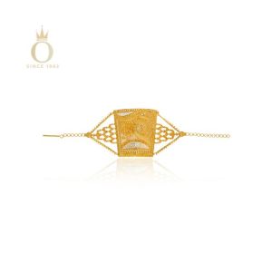 Floral Gleam Gold Bracelet-Yellow Gold-22