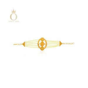 Artistic Bloom Gold Bracelet