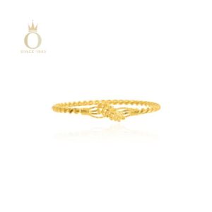 Charming Twig Gold Noa Bangle-Yellow Gold-22