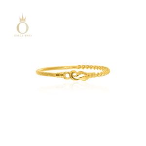Overlapping Knot Gold Noa Bangle-Yellow Gold-22
