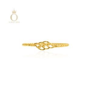 Trio Petals Gold Noa Bangle-Yellow Gold-22
