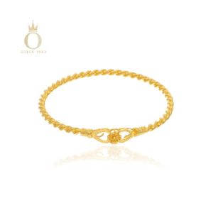 Floral Grace Gold Noa Bangle