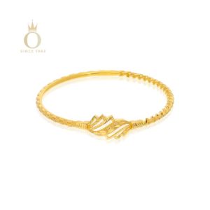 Wavy Legacy Gold Noa Bangle-Yellow Gold-22