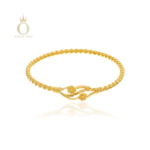 Bloomed Duo Gold Noa Bangle-Yellow Gold-22