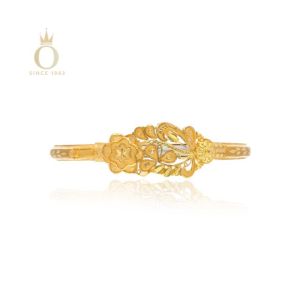 Classy Rose Gold Noa Bangle-Yellow Gold-22