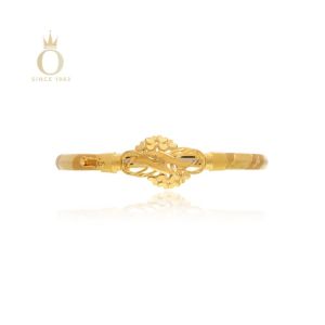 Wavy Adore Gold Noa Bangle-Yellow Gold-22